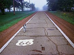 Traveling the Mother Road, Route 66, Near Miami, Oklahoma